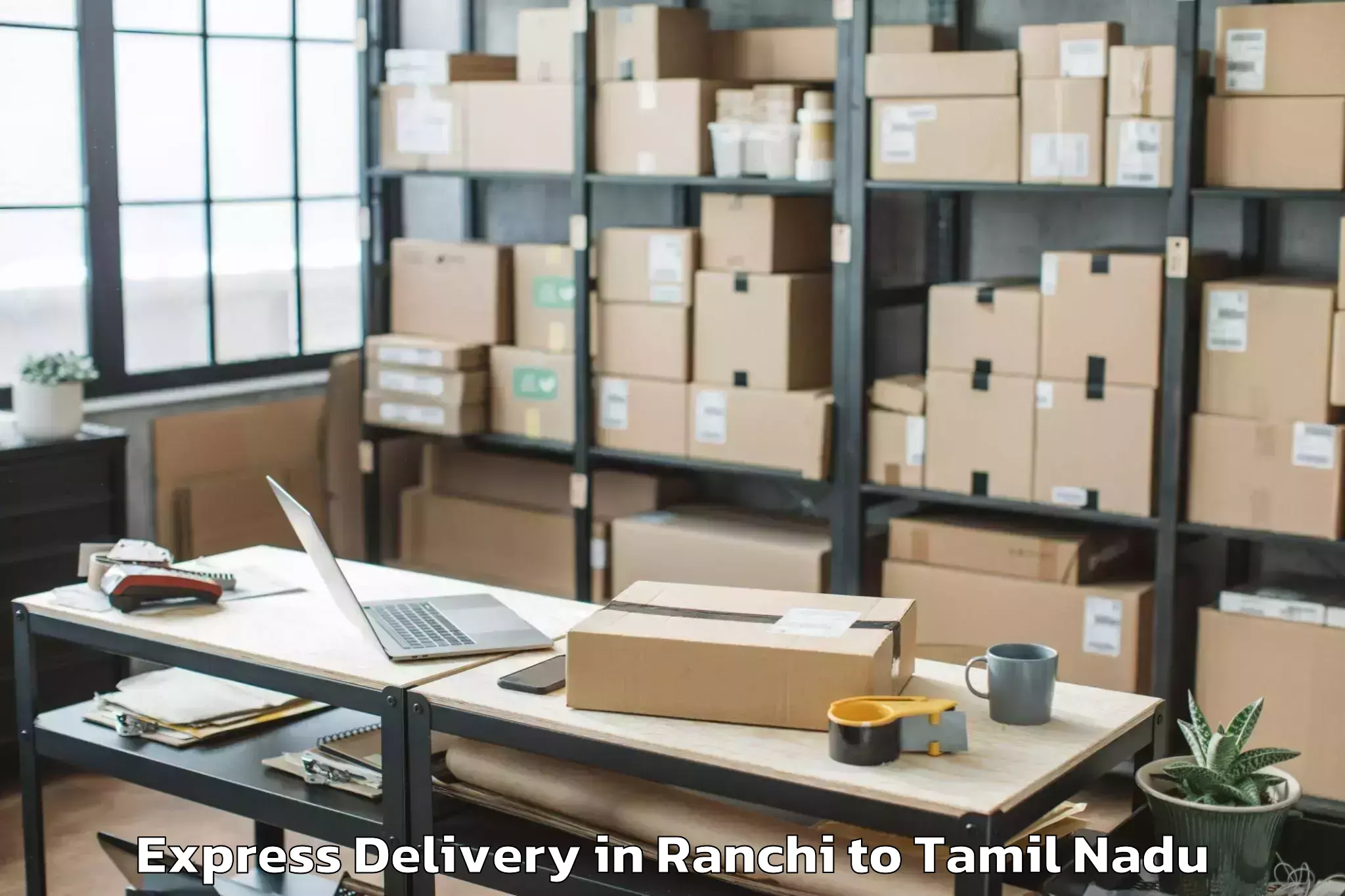 Book Your Ranchi to Alagappa University Karaikudi Express Delivery Today